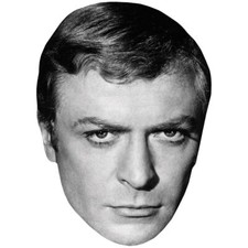 Michael Caine BW Celebrity Mask, Flat Card Face