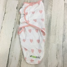Ziggy Baby Swaddle Infant Wrap Pink Hearts Baby Girls S M 0 3 M 7 to 14 lbs