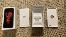 Apple IPhone 6S 64GB Space Gray Empty Box Only with Inserts and Apple Decals