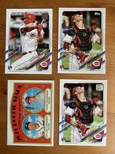 Tyler Stephenson 4x card Rookie lot '21 Topps Base + Heritage Reds Rookie Debut