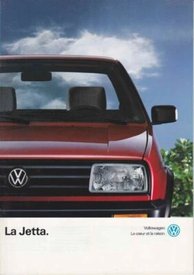 Catalogue Brochure VW Jetta 01/1991 Belgique en français - Photo 1/2