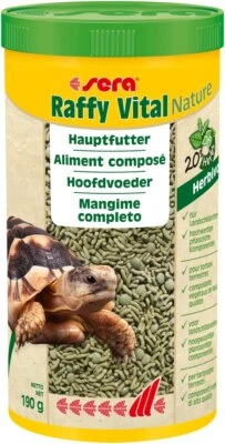 (13,90 EUR/l) sera raffy Vital Nature 1l Pflanzenfutter Landschildkrötenfutter