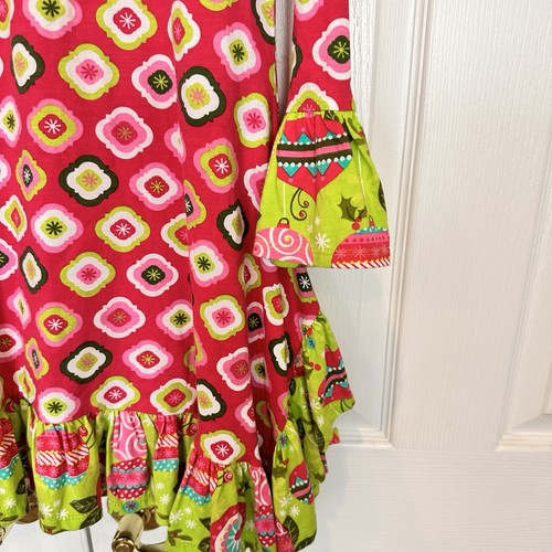 Jelly the Pug Girls RARE Ruffled Jelly BellsCollection Dress Ruffle Sz 14 - Picture 4 of 17