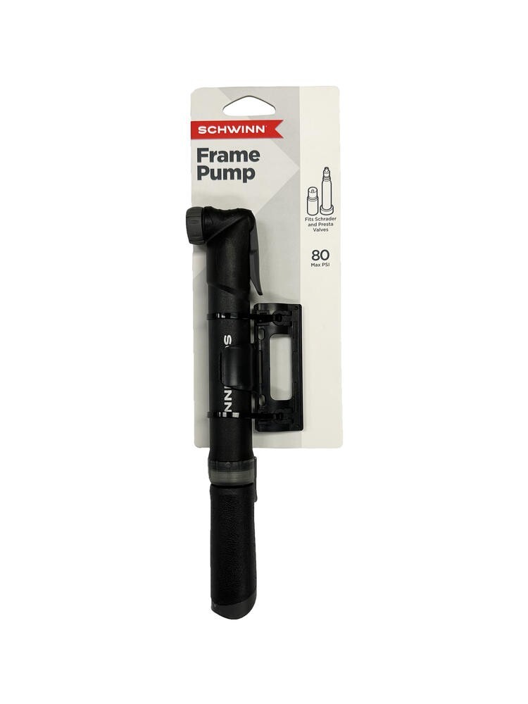 schwinn bicycle tire pump Air Sport Plus Frame Pump, Black/Silver  Second Gear WNC It features both Shrader and Presta valves Schwinn! Best PRO Pump W/Gauge