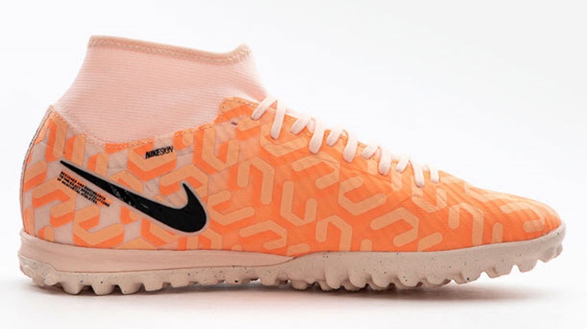 Nike Men Mecurial Super-fly 9 NU TF Cleat Soccer Orange Futsal