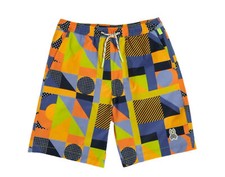 Psycho Bunny Henry Deco Kids' Navy Multicolor Swim Trunks B0W128S1PO-NVY