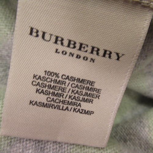 Burberry Sweater Womens Large Long Sleeve V Neck Cashmere Outdoor - Picture 4 of 10