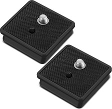 2 Pieces 41Mm QR Release Plate Camera Tripod Ball Head Quick Release