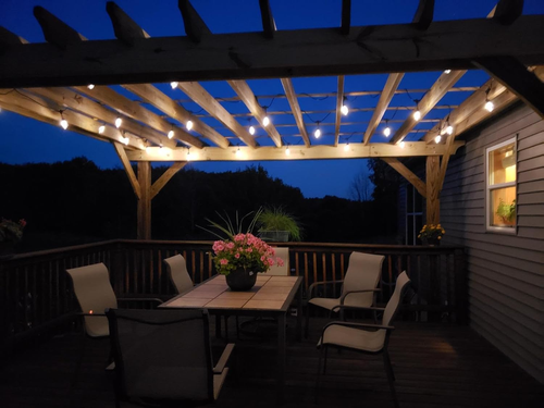 Solar Outdoor String Lights 27 ft Waterproof 12 LED Edison Bulbs Shatterproof - Picture 5 of 12