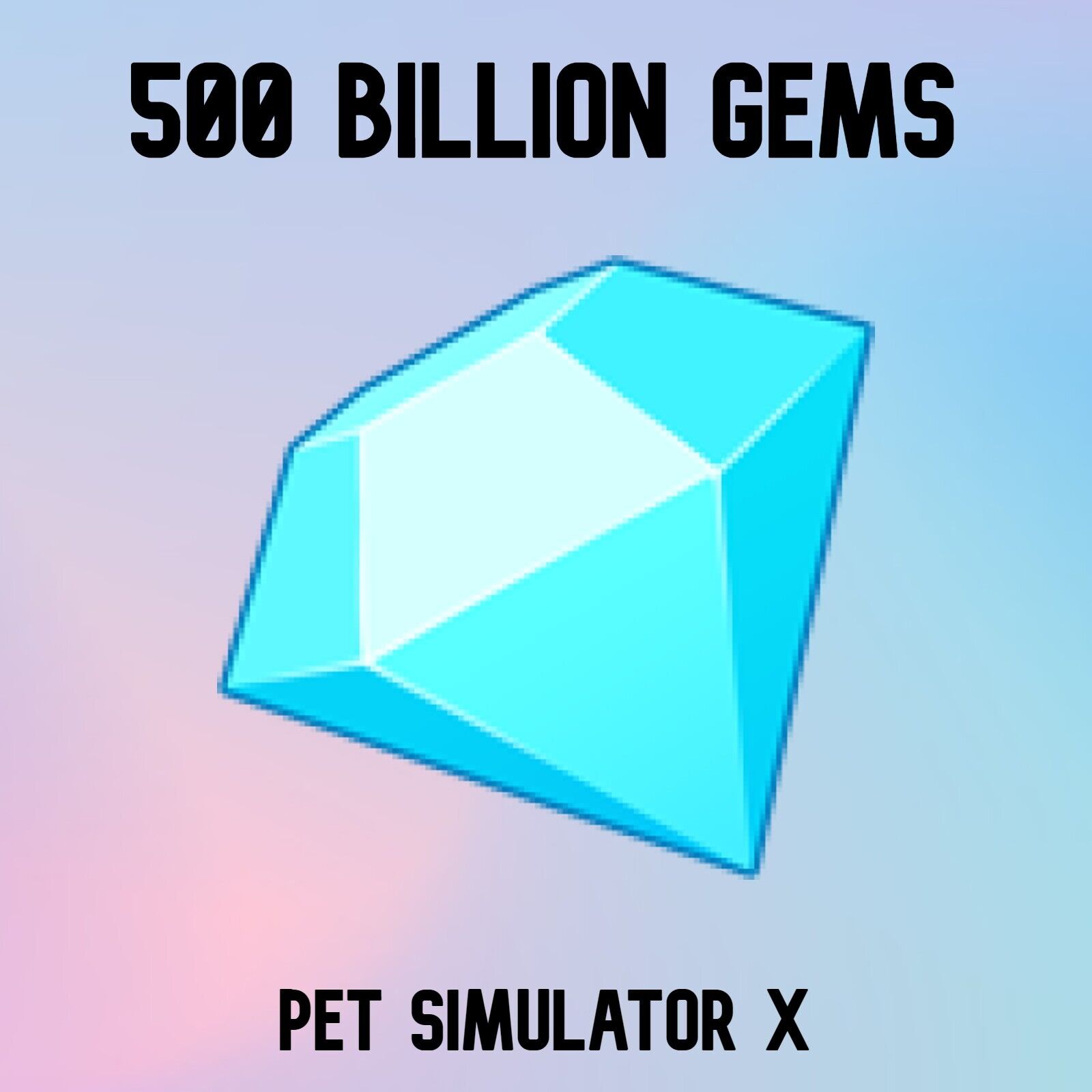 Pet Sim X 25Billion Gems/Diamonds (huge Value - Cheapest Price) Pet  Simulator X