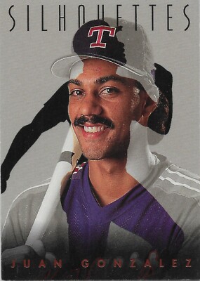 1993 Studio Silhouettes #4 Juan Gonzalez Texas Rangers