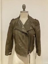 Matthew Williamson For H & M Leather Biker Jacket, Size S, 36 Eu