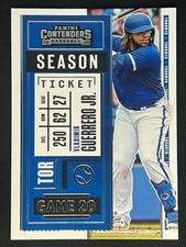 VLADIMIR GUERRERO JR 2020 Panini Contenders Season Ticket Base #73 | Blue Jays