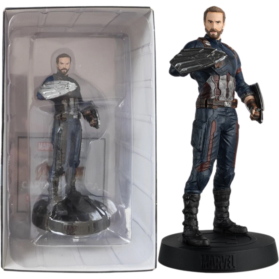 Super Held Películas Marvel Capitán América 76 Figura Eaglemoss Estatuas TV - Imagen 2 de 4