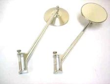 1935 1947 Ford Pickup Truck Door Hinge Pin Mirrors w/ Pins PAIR - Both Doors