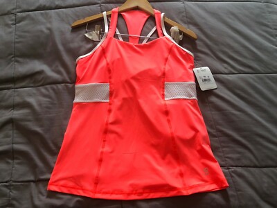 Sofibella Women's Tennis Lovely Halter, Style 1768, Papaya, NWT, Small & Medium