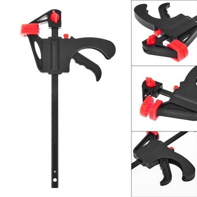 Practical Metal F Clamp Grip Quick Ratchet Release Clip 4inch F Woodworking Clip