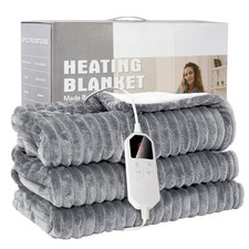 Electric Heated Throw Blanket 6 Heat Settings Washable Fleece Timer