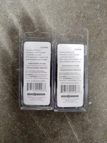 2 Pack - Jones Stephens C25448 2-HDL BRASS STEM F/ DELTA - Picture 2 of 2