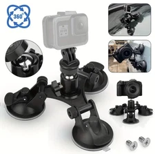 Universal Action Car Camera Suction Cup Mount  With 3 Durable Suction Base