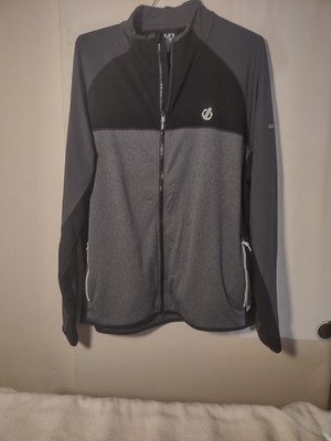 Dare 2B ILUS Core Stretch Men's XXL Gray Black Full Zip Softshell Jacket