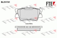 FTE Bremsbelagsatz Scheibenbremse 9010775 FüR Toyota RAV 3 4 VAN Camry Avalon HS