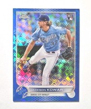 2022 Topps Chrome Logofractor Blue Ref /150 Jackson Kowar RC (MARINERS) !!