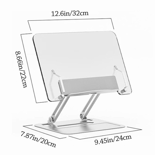 Extendable Reading Stand Foldable Desktop Tablet Stand Desk Reading Holder - Photo 2/15