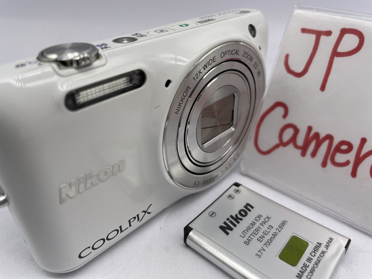 READ Excellent Nikon COOLPIX S6600 Digital Camera White 16.0MP 