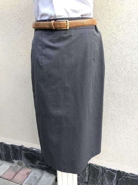 Women Moschino Skirt Grey Wool 38 / M / 46