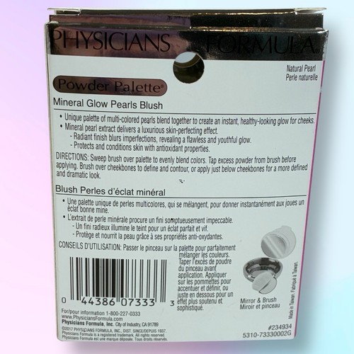 Physicians Formula Powder Palette Mineral Glow Pearls Blush # 7333 Natural Pearl - Picture 4 of 5