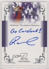 2013 Leaf Trinity Inscription Silver 5/10 Robert Kaminsky Rob #DTI-RK1 Auto q3x