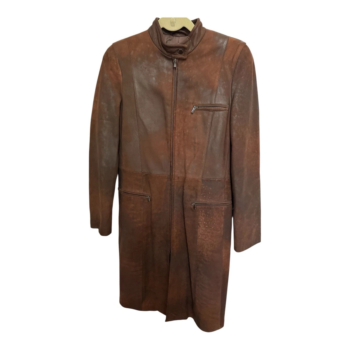 Emporio Armani Leather Outer Shell Coats, Jackets & Vests for
