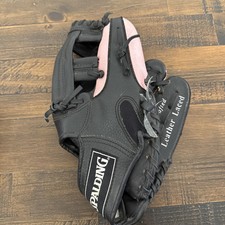 Spalding Youth Baseball Glove RHT 11.5  18457 Black Pink Girl  s Unisex Used EUC