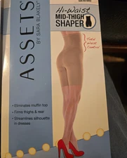 ASSETS by Sara Blakely SPANX High-Waist Mid-Thigh Shaper Size 5 Nude 166B