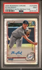 2020 BOWMAN CHROME PROSPECT AUTOS REFRACTOR RYAN PEPIOT 94/499 PSA 9 AUTO