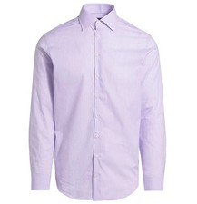 Emporio Armani Dress Shirt Lavender XL 41 16 Button Up Long Sleeve Modern Fit