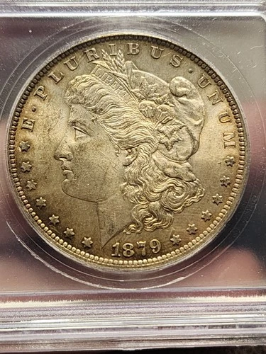 1879 O Morgan Silver Dollar MS63 ICG Rainbow Toning (See Description)