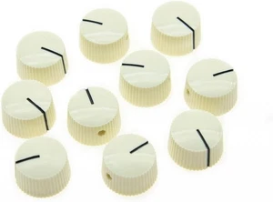 10Pcs Aged White Vintage Barrel Guitar Amplifier Knob round Knobs with Set Screw - Picture 1 of 12