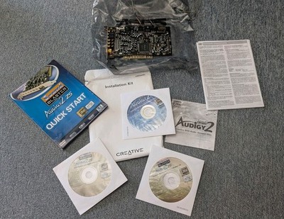 Creative Sound Blaster Audigy 2 ZS PCI Sound Card 7.1 EAX4 Retro inkl. CDs und A