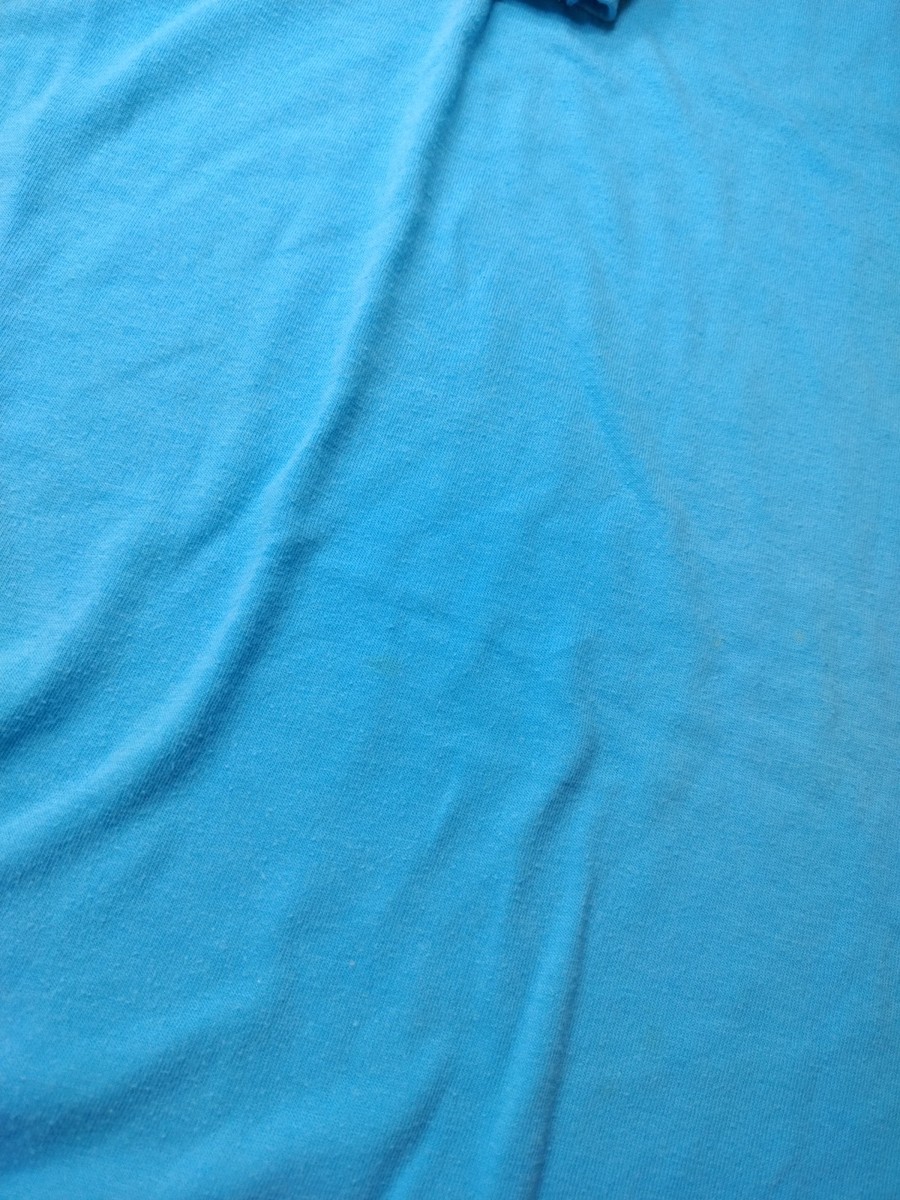 Vtg Together! Single Stitch Blue Pocket Tee Stains 22.5 Pit Measurement  View 5