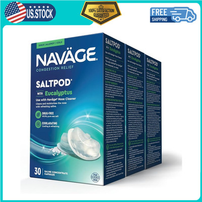 Eucalyptus SaltPod Bundle: 3 Eucalyptus SaltPod Capsule 30-Packs (90 SaltPods)