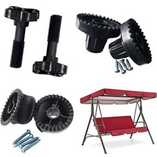 2 Sets Outdoor Porch Swing Canopy Frame Fittings Garden Swings Replacement Parts