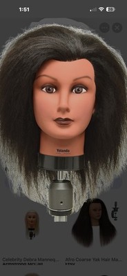 Burmax Yolanda Mannequin Head  Cosmetology Hairdressing