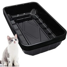 Tessco 15 Pcs Disposable Litter Box for Cats Kitty Disposable Paper Litter Bo...