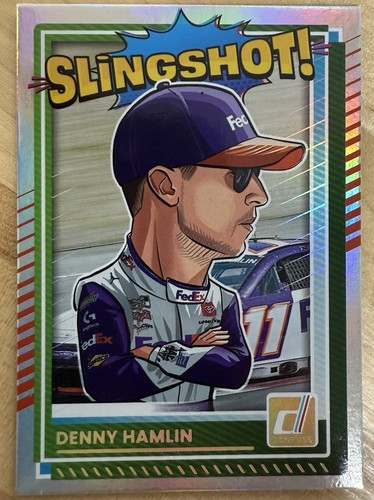 Denny Hamlin #7 2025 Panini Donruss NASCAR Slingshot card