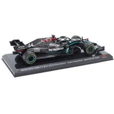 1:24 Mercedes AMG F1 W11 EQ Perfomanc Lewis Hamilton Spain 2020 WRINKLED BLISTER