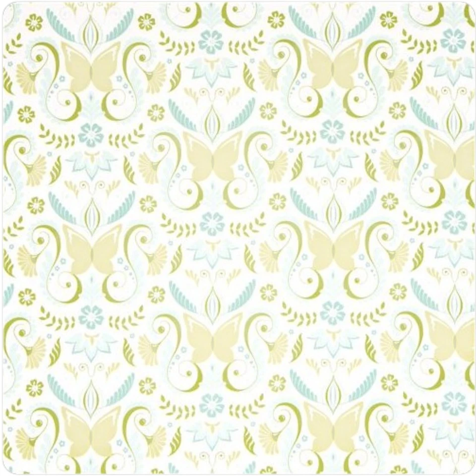 Borboleta Damasco - Algodão Branco 1/2 Jarda - por Patty Sloniger para Michael Miller - Imagem 2 de 4