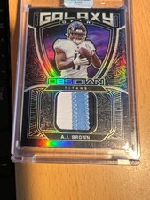 Panini 2021 Obsidian A.J. Brown Titans Galaxy Gear 3 COLOR PATCH #10/25