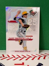 Cade Obermueller 2025 Panini Prospect Edition #98 Ticket Holo Silver